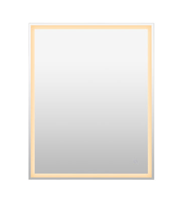 Pax Rectangular Frameless Anti-Fog Aluminum Front/Back-lit Tri-color LED Bathroom Vanity Mirror with Smart Touch Control - JONATHAN Y